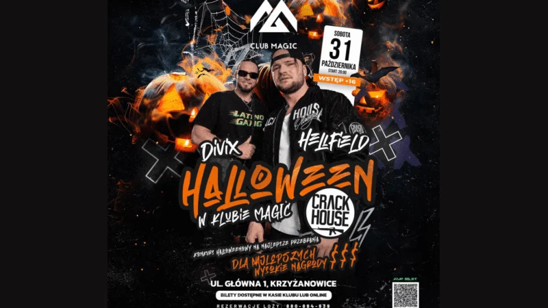 HELLFIELD / DIVIX – Crackhouse – Halloween w Klubie Magic