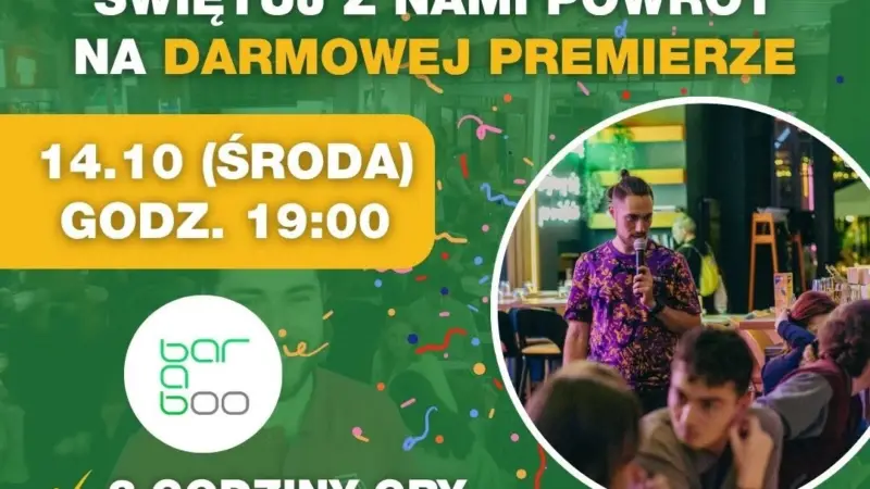 Bezpłatna premiera PubQuizu w Bar a Boo Lublin