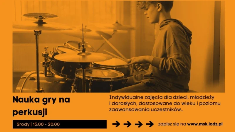 NAUKA GRY NA PERKUSJI // ZAJĘCIA STAŁE// PAŹDZIERNIK 2026
