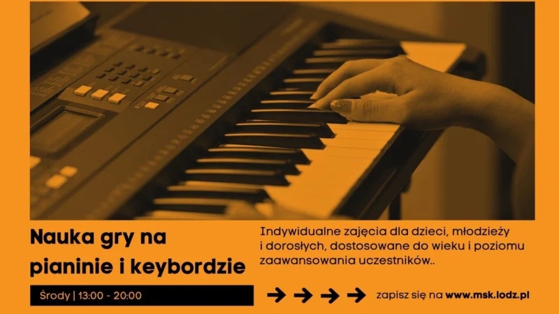 NAUKA GRY NA PIANINIE/KEYBOARDZIE/ZAJĘCIA STAŁE//PAŹDZIERNIK 2026
