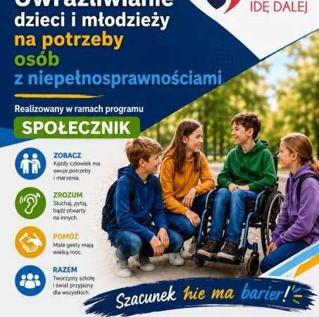 „Uwrażliwianie dzieci i młodzieży na potrzeby osób z niepełnosprawnościami ” w LO 14 w Szczecinie