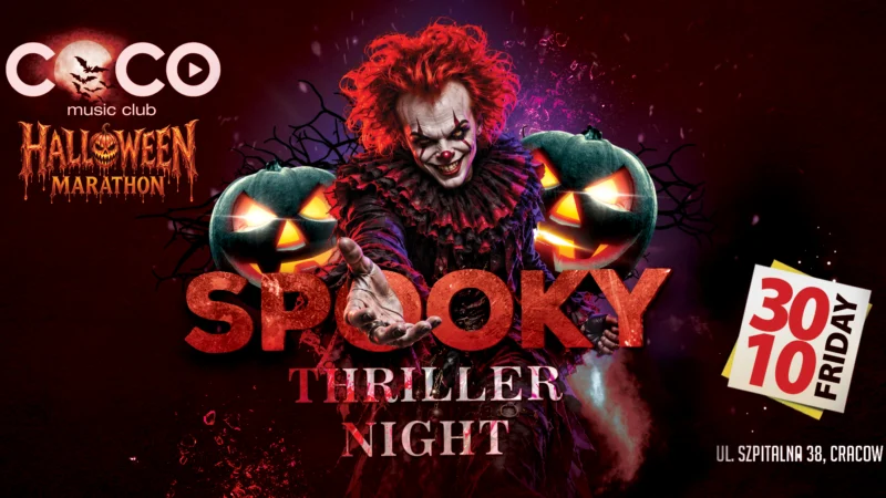 COCO HALLOWEEN 2026: Spooky Thriller Night, Kraków, COCO Music Club