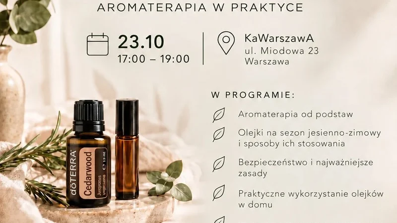 🌿 Aromatyczna chwila | warsztaty aromaterapii na Śródmieściu