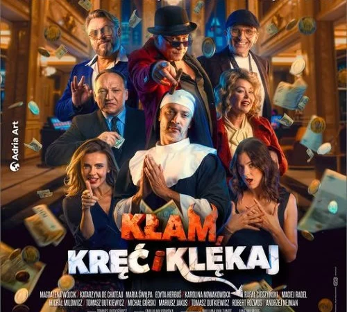 Tytuł wydarzenia: Spektakl „Kłam, kręć i klękaj” w Zielonej Górze (Lubuski Teatr)