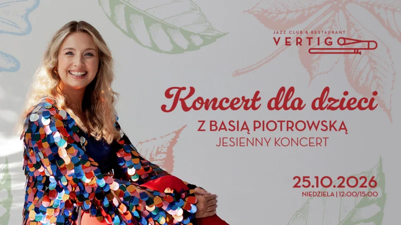 Koncert dla dzieci z Basią Piotrowską – Jesienny Koncert