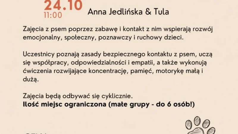 DOGOTERAPIA DLA DZIECI Z TULĄ
