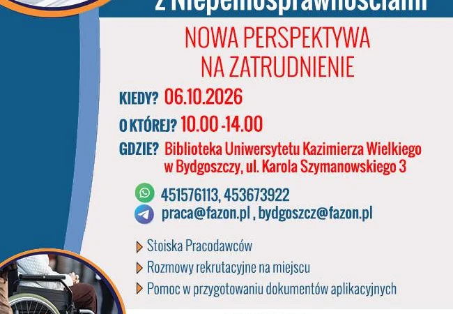 TARGI PRACY I WSPÓŁPRACY DLA OSÓB Z NIEPEŁNOSPRAWNOŚCIAMI