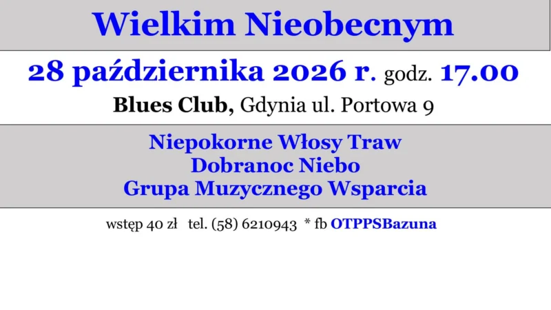 PORTOWA STACJA PIOSENKI – Wielkim Nieobecnym 2027