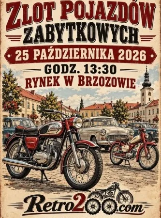 Zlot Pojazdów Zabytkowych w Brzozowie – Retro200.com