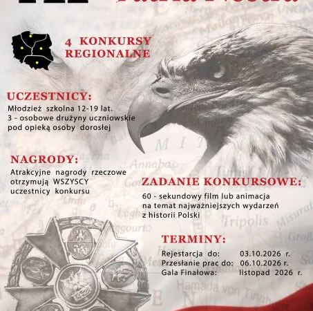 XI edycja Filmowego Konkursu Historycznbego Patria Nostra- Region Zachód z Galą Finałową w Warszawie