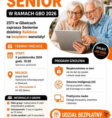 Cyfrowy Senior I warsztaty dla seniorów I Baildona I GBO 2026