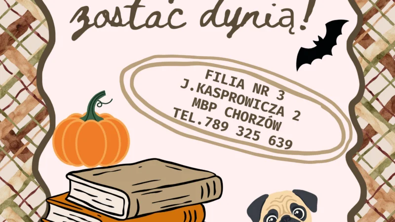 Biblioteka: Spotkanie z Mopsikiem, który chciał zostać dynią.