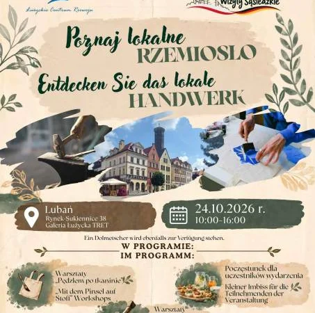 „Poznaj lokalne rzemiosło” „Entdecken Sie das lokale Handwerk”