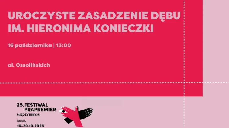 Uroczyste zasadzenie dębu im. Hieronima Konieczki