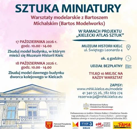 „Sztuka miniatury. Warsztaty modelarskie z Bartoszem Michalskim”