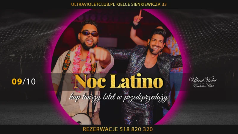 Noc Latino – 9 Października UltraViolet Kielce & Rodrigo & ElFresco