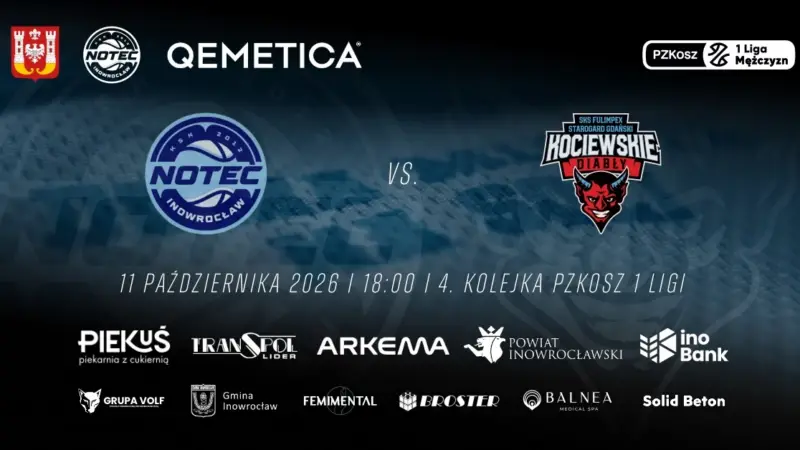 KSK QEMETICA Noteć Inowrocław vs SKS Fulimpex Starogard Gdański