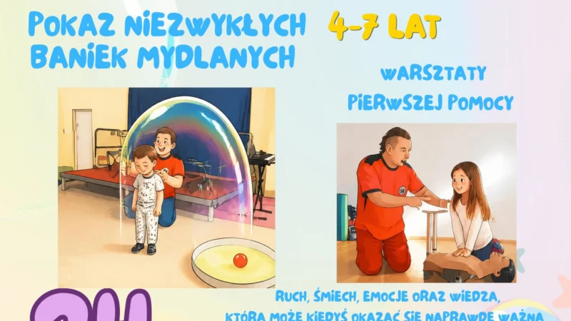 Bańkę Łap! – wielkie bańki i mali bohaterowie w Ośrodku Kultury Ziemowit filia DK Zameczek