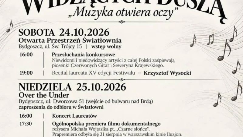 XVI Festiwal Widzących Duszą „Muzyka otwiera oczy”
