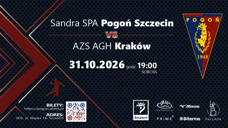 Sandra Spa Pogoń Szczecin vs AZS AGH Kraków