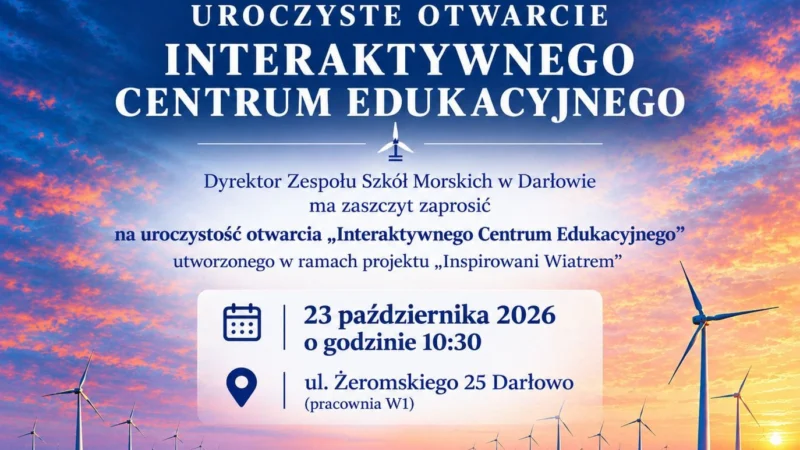 Nowoczesne centrum edukacji offshore w Darłowie. Zespół Szkół Morskich otwiera Interaktywne Centrum Multimedialne