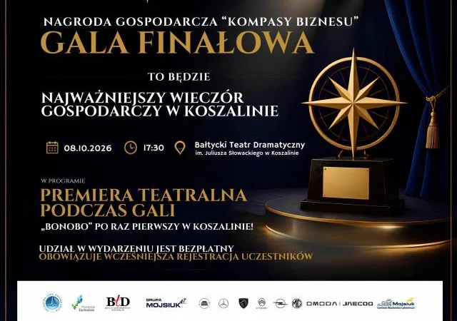 IV Gala Koszalińskiej Nagrody Gospodarczej „Kompas Biznesu 2026”