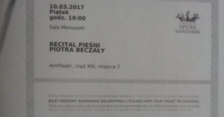 Piotr Beczała – recital – 10 marzec 2017
