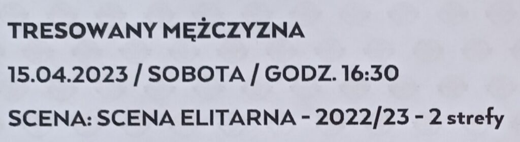 T. Kamienica 15.04. 4 bilety