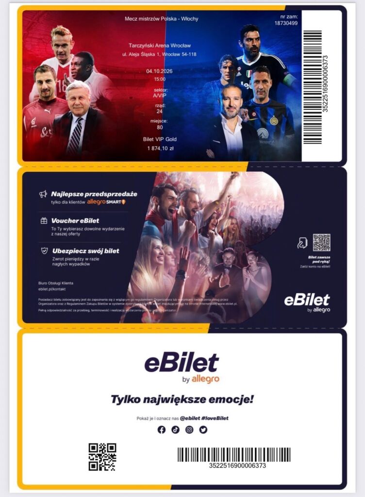 Sprzedam bilet VIP gold